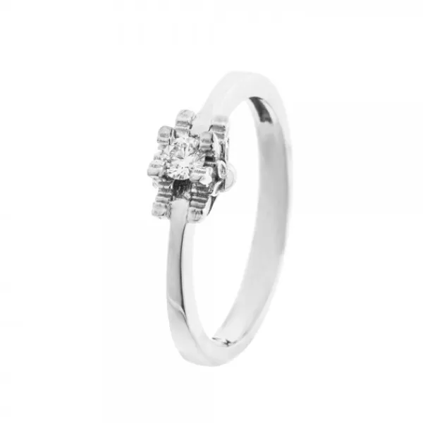Sortija Compromiso Oro Blanco y Diamante*Eguzkilore Clearance