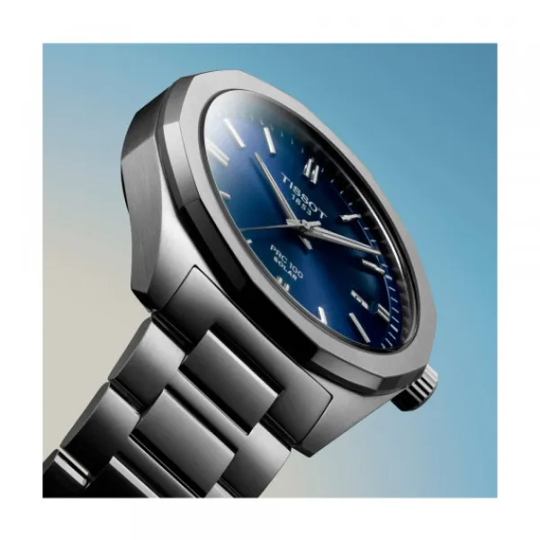 Tissot PRC100 Solar Quartz 39mm Esfera Azul*Eguzkilore New
